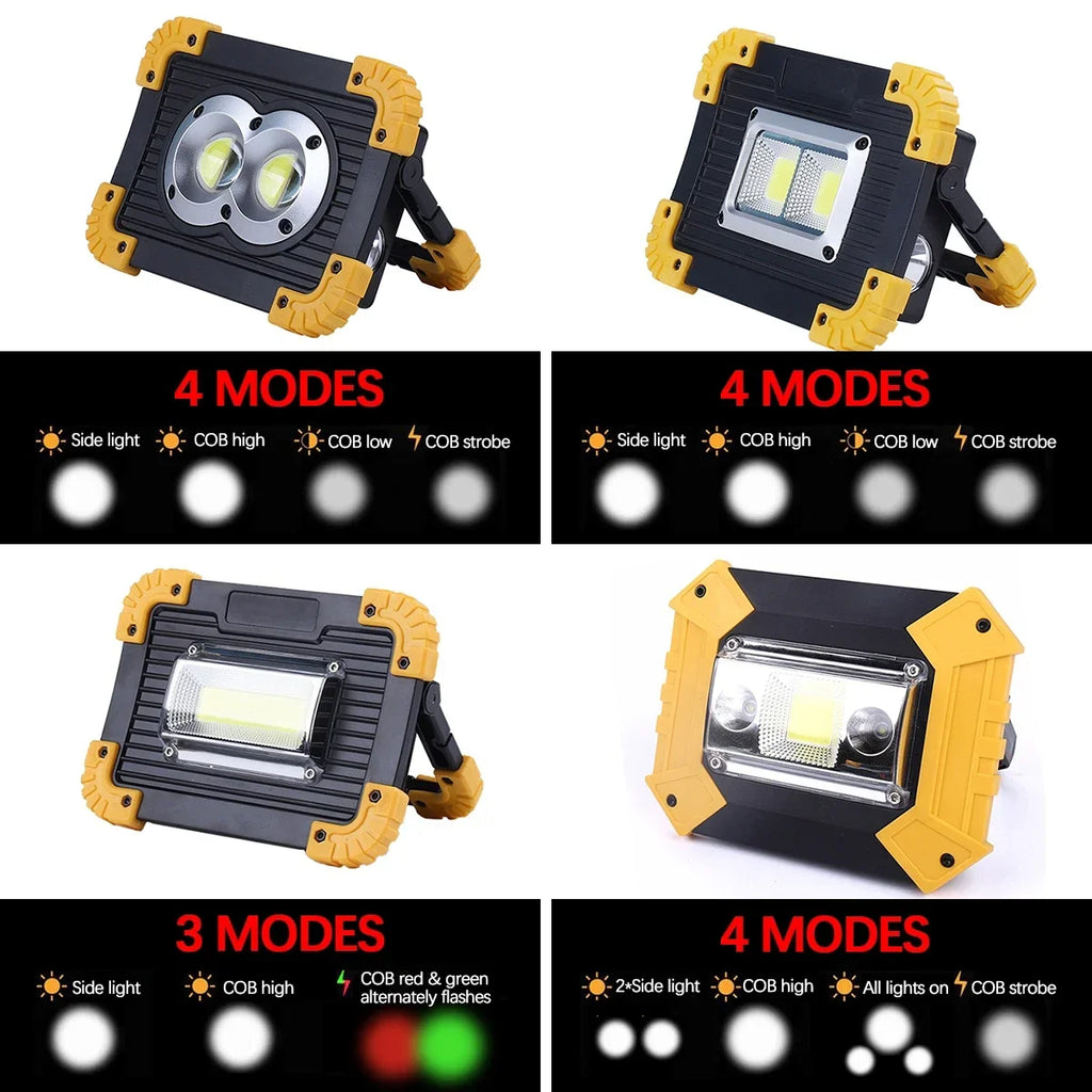 POCKETMAN 100W COB LED Work Light – Rechargeable Flood Lantern