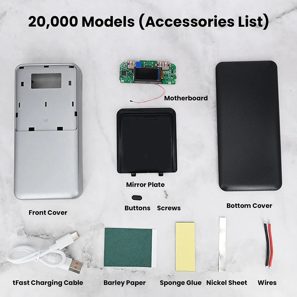 22.5W Fast Charging Power Bank Motherboard with TFT Color Digital Display for Ternary Lithium Battery PD QC Quick Charge Module Oasis Select