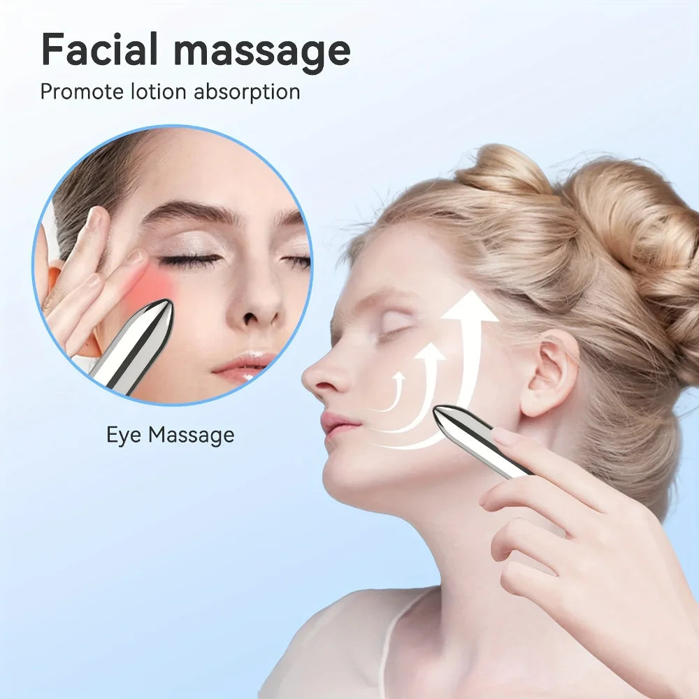 1pc Mini Vibrating Massager Facial And Eye Massage Treatment Promotes Lotion Absorption Portable For Home And Travel Beauty Tool Oasis Select