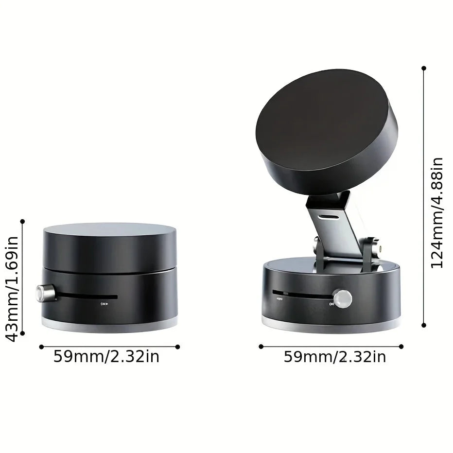 2 Double-Sided Suction Cup Bracket for Car Mount Mobile Phone Holder Magnetic Vacuum Adsorption Ultra Stable Suction Cup Bracket Oasis Select