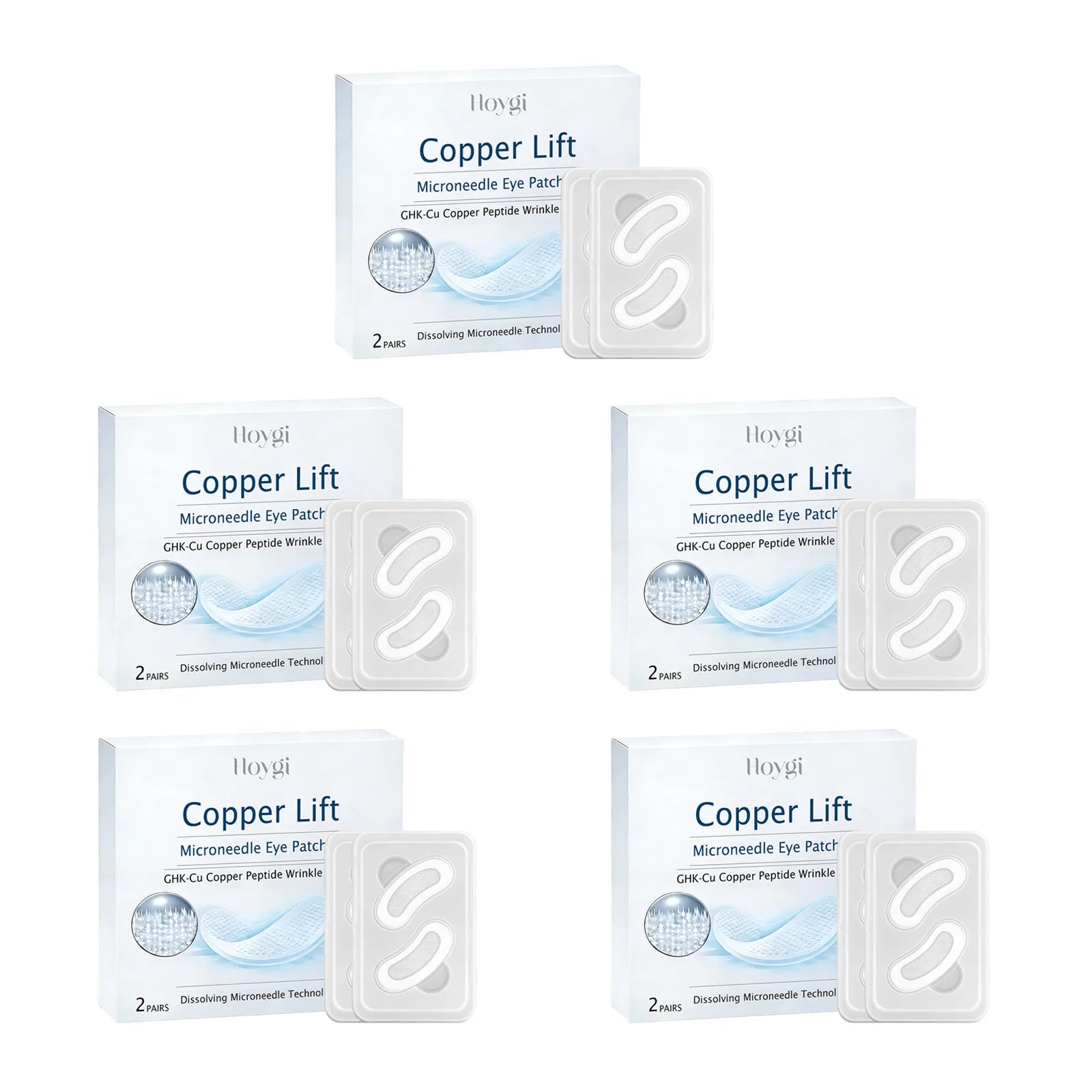 0.25mm Hyaluronic Acid Microneedle Eye Patches for Dark Circles & Puffiness Anti-Aging Firming Moisturizing Under Eye Mask Skin Oasis Select 10pairs