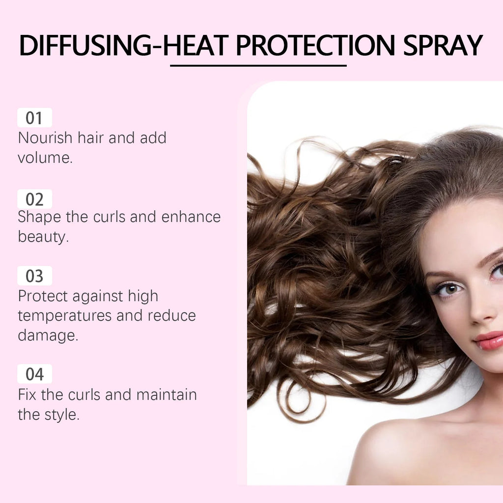 HOEGOA Anti-Frizz Curl Setting Spray – Volume & Shine 100ml