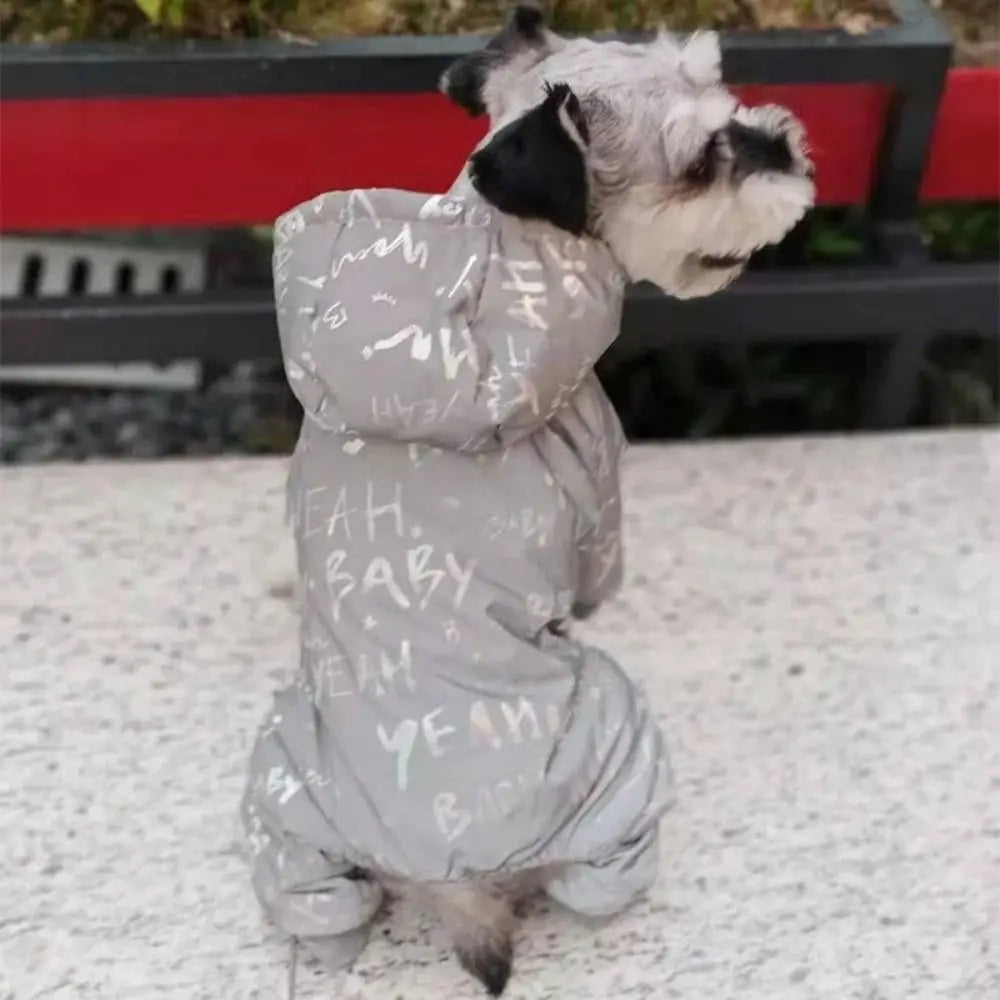 Waterproof Fleece Dog Jumpsuit | Winter Coat for Small Dogs