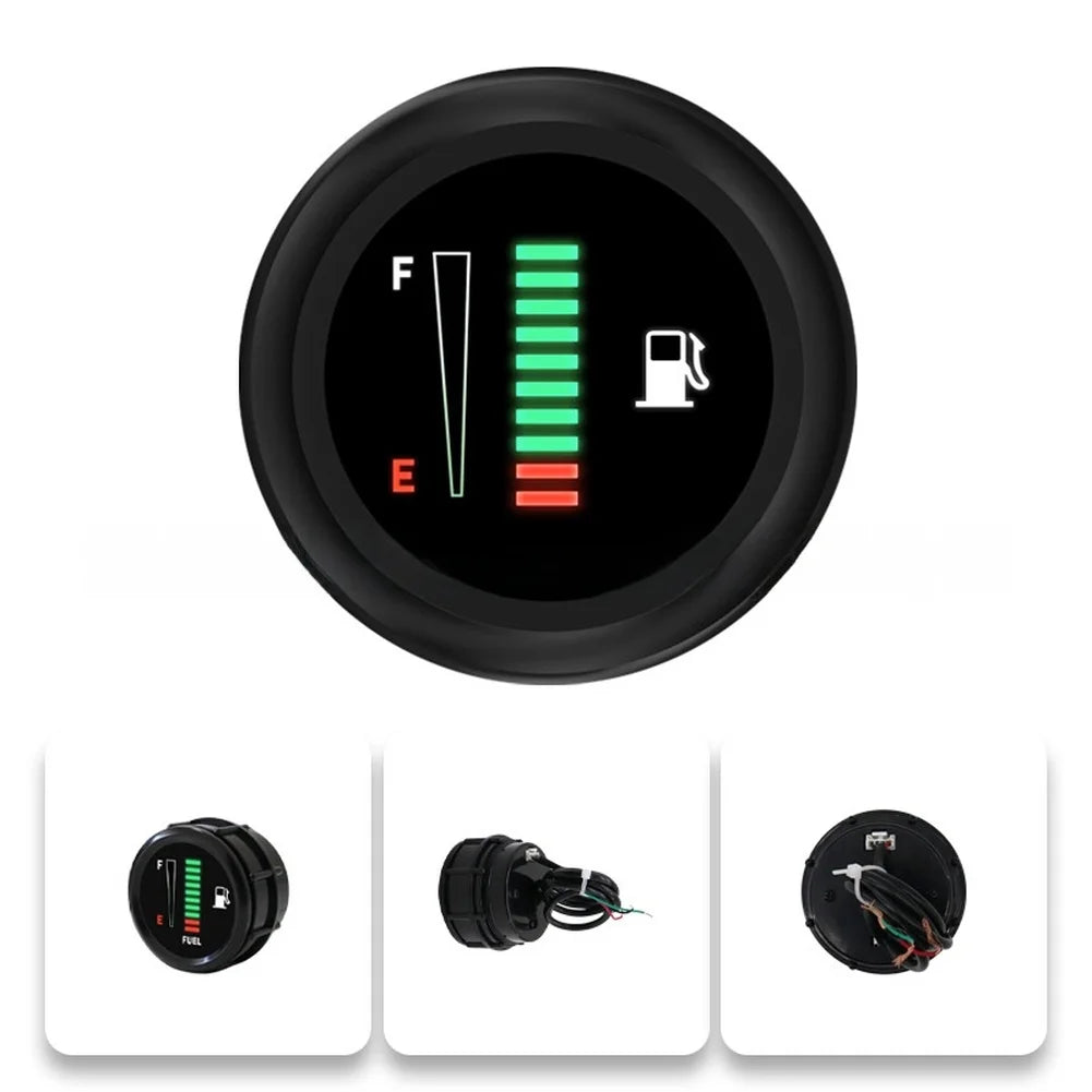 Fuel Level Gauge Kit with LED Display for Real Monitoring on 12V 24V Cars Trucks SUVs Vans and Off Road Dashboards Oasis Select