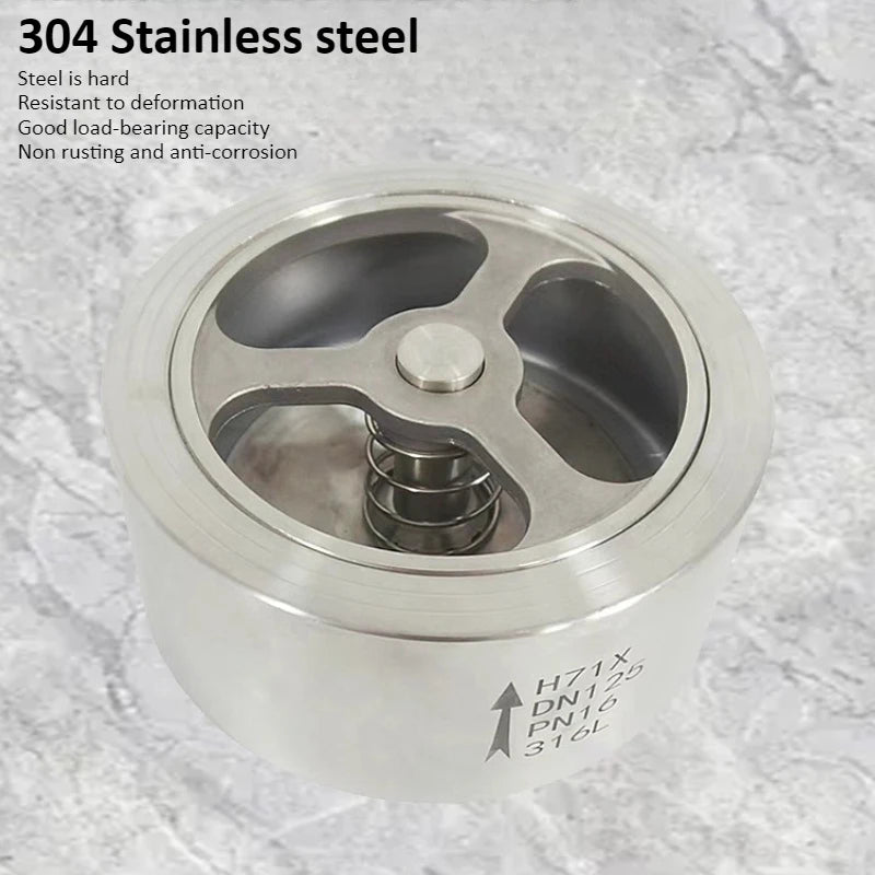 304 Stainless Steel Check Valve DN15 To DN50 Clamp Lift H71W-16P Check Valve Oasis Select