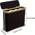 Large-capacity storage box with inner bag, foldable, for bottles, clothes, toys, recyclable waste, laundry basket, 24/100L Oasis Select 24L small