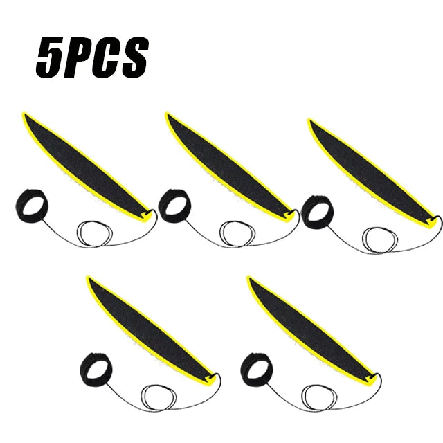 10PCS Finger Surfboard Mini Fingertip Surfboard Toys Surf Wind Mini Board Children's Toys Birthday Gift Novelty Toys Oasis Select Yellow-5PCS