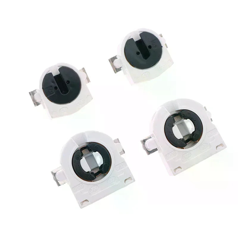 5Pcs T5 T8 Fluorescent Light Holder G5 G13 Base Non-Shunted Heat-Resistant Lamp Socket AC 500V 2A For LED Fluorescent Light Tube Oasis Select