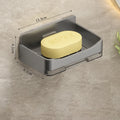 Metal Iron Soap Holder Without Drilling Bathroom Soap Dish With Drain Water Wall Soap Dish Organizer Bathroom Accessories Oasis Select Grey
