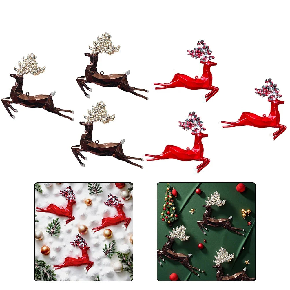 Christmas Elk Pendant Decoration Decor Festive Decorations As Shown Christmas Elk Ornaments Memorable Displays Oasis Select