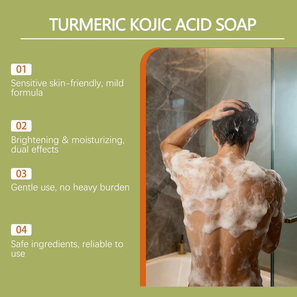 OceAura Turmeric Kojic Acid Soap – Dark Spot Remover 100g Brightening Facial Soap Oasis Select