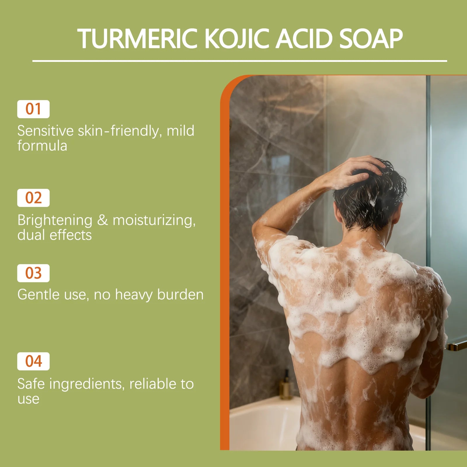 OceAura Turmeric Kojic Acid Soap – Dark Spot Remover 100g Brightening Facial Soap Oasis Select