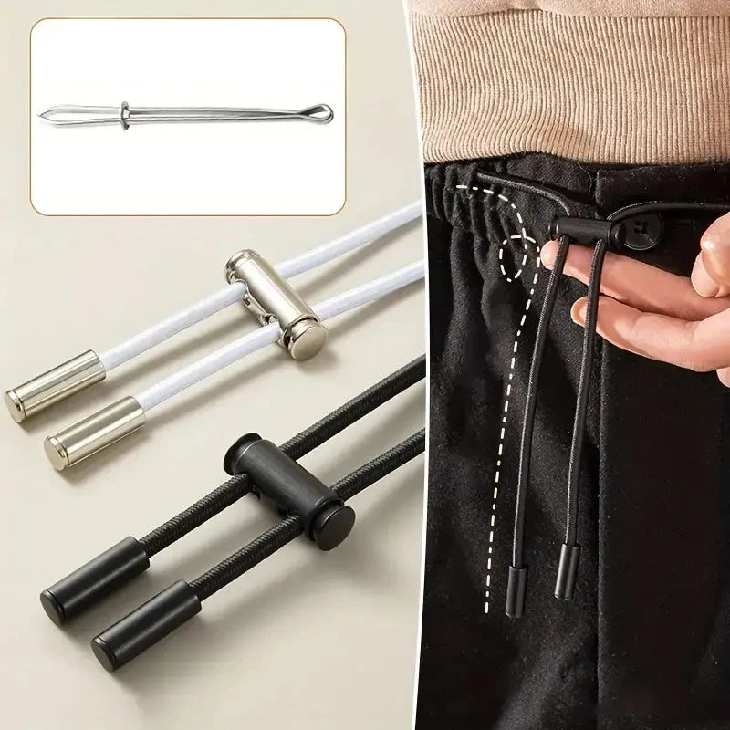 2M Elastic Drawstring Band Kit with Cord Lock & Threading Tool Sewing Notions Kit Oasis Select