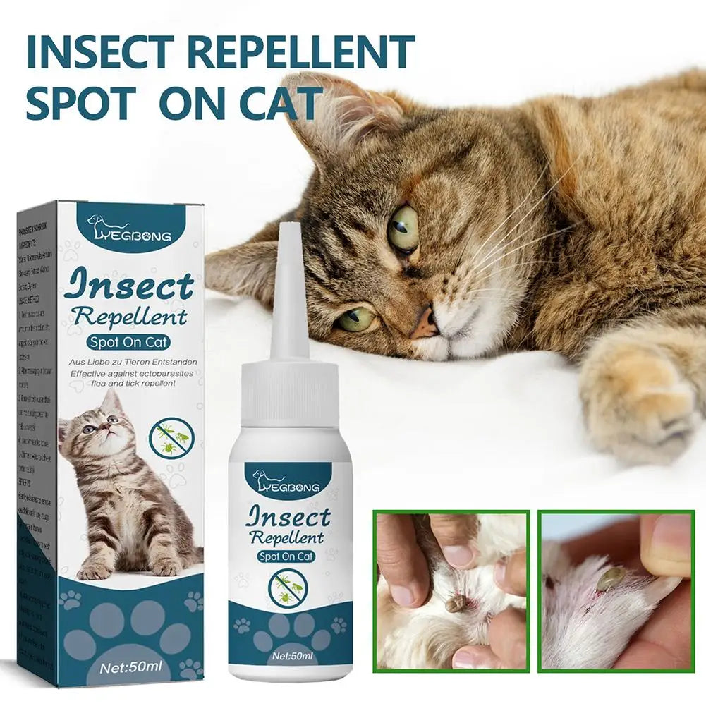 50ml Flea & Tick Treatment Drops for Cats & Dogs
