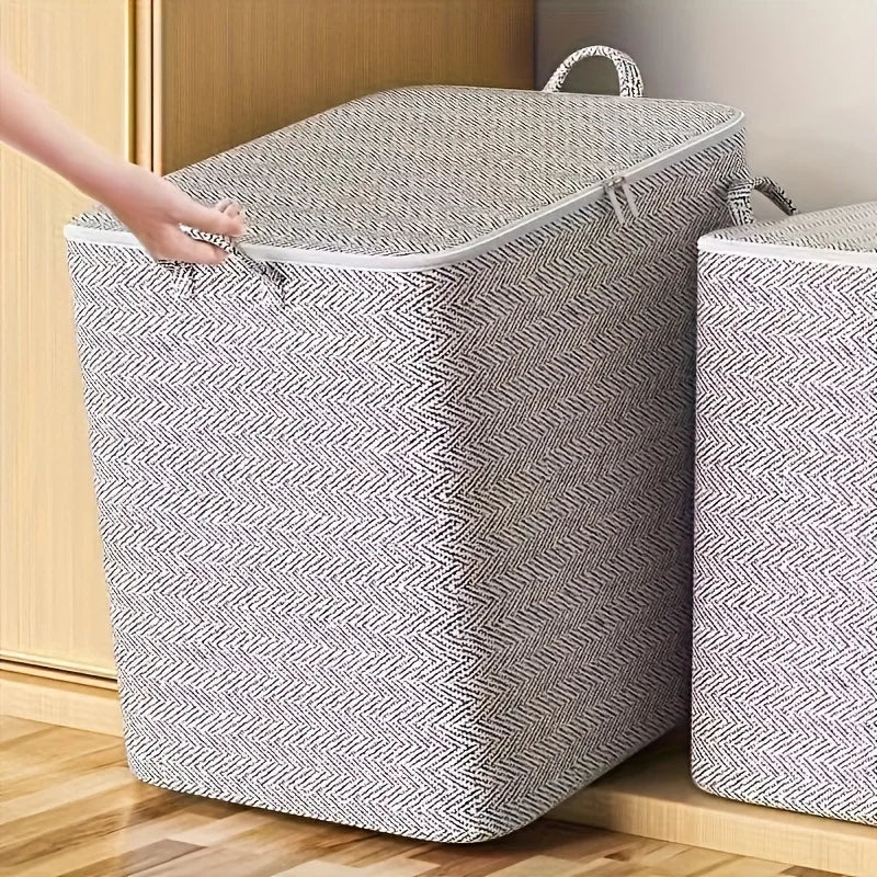 Extra Large Storage Box with Lid Modern Space Saving Design Durable for Clothes Bedding Home Organization Wardrobe Moving Oasis Select