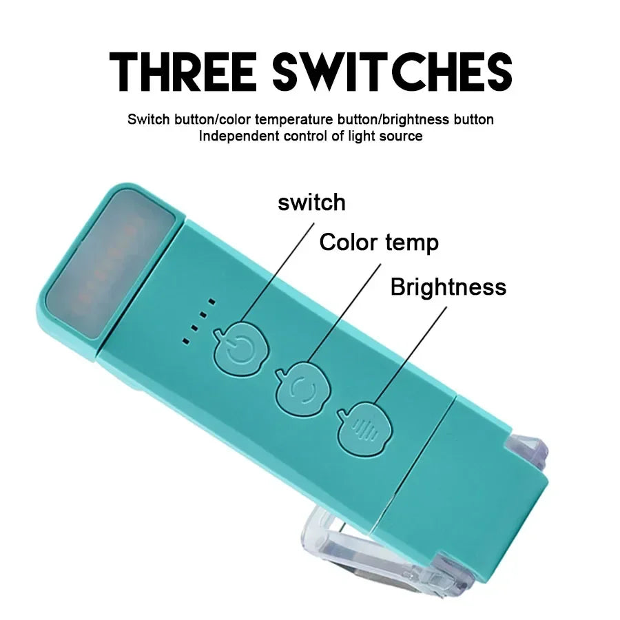 Portable Rechargeable Book Lamp 3 Brightness Levels Flexible Clip On Book Lights LED Desk Reading Light for Kids Bookmark Lamp Oasis Select