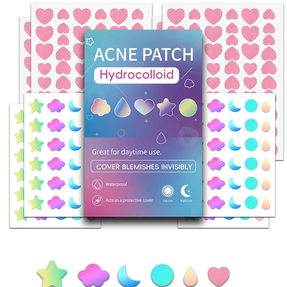 Colorful Star Pimple Patches – Invisible Acne Spot Stickers Acne Pimple Patches Oasis Select