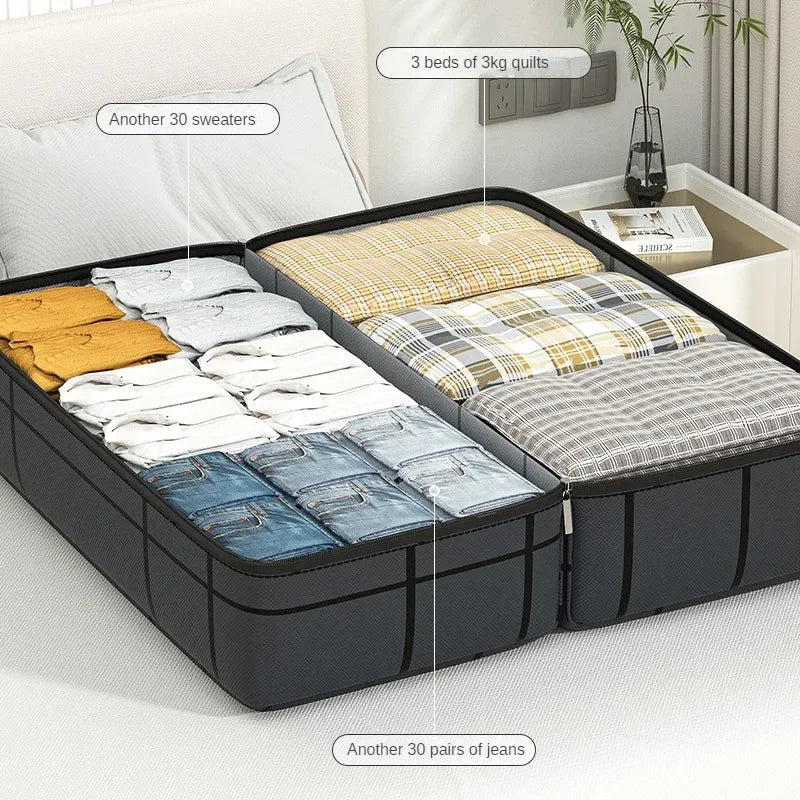 1-4Pcs Large Capacity Clothes Quilt Storage Bag Thickened Moving Storage Bag Portable Handheld Dustproof Luggage Bag Oasis Select