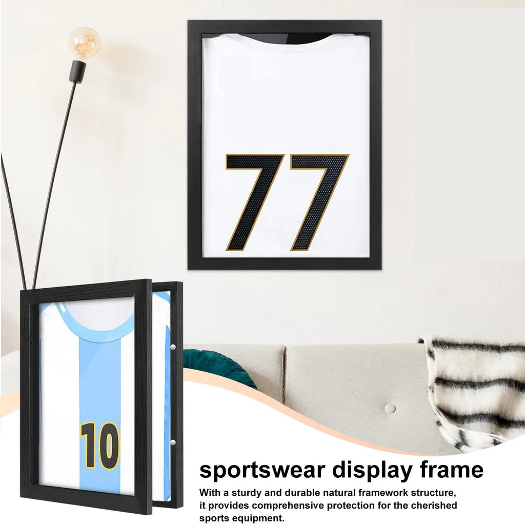 Sports Shirt Frame Display Case Sports Shirt Frames for Wall Display UV Protection Sportswear Box for Home Shelf Basketball Oasis Select
