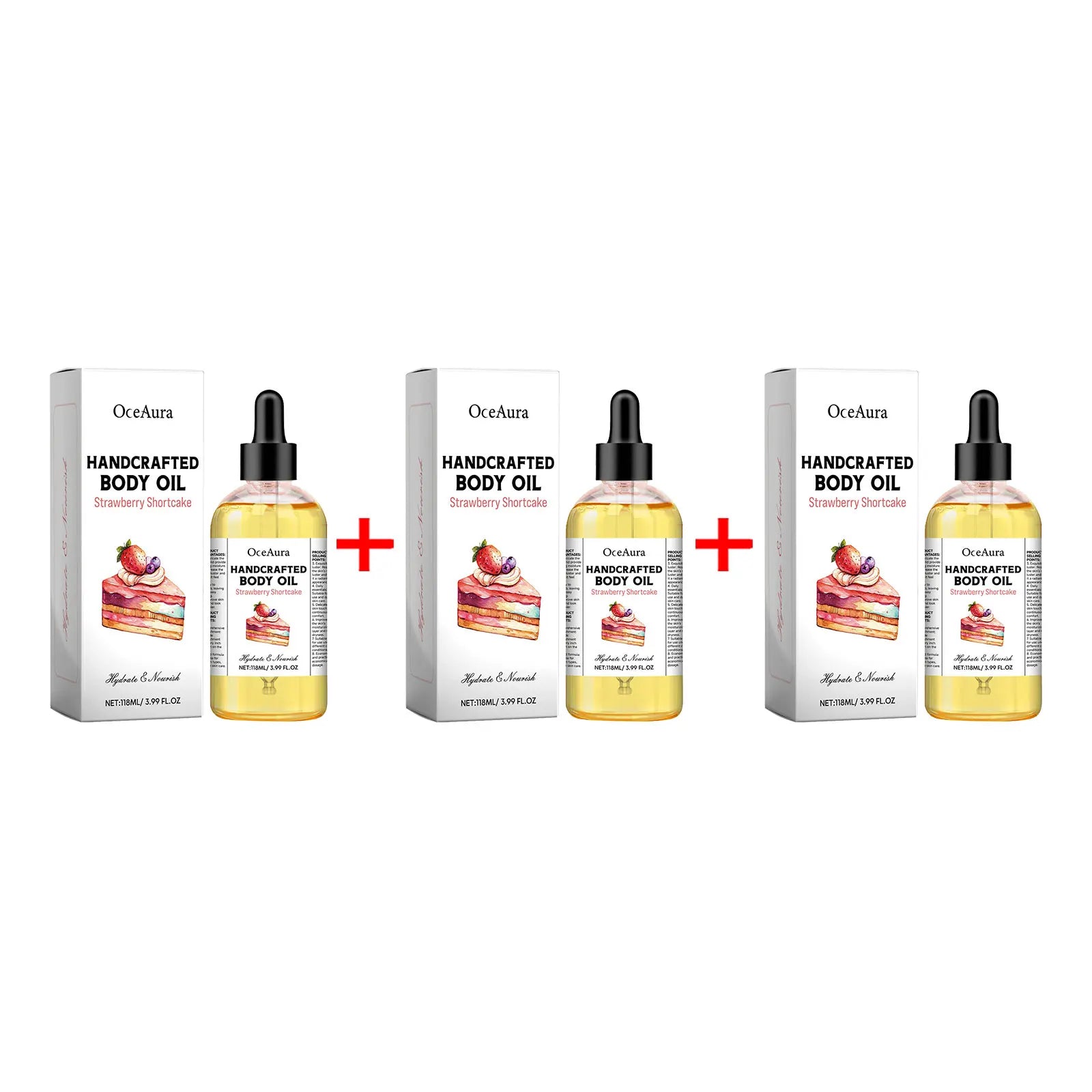 OceAura Body Juice Oil – Moisturizing & Brightening Body Oil Body Moisturizing Oil Oasis Select A 3pcs boxed
