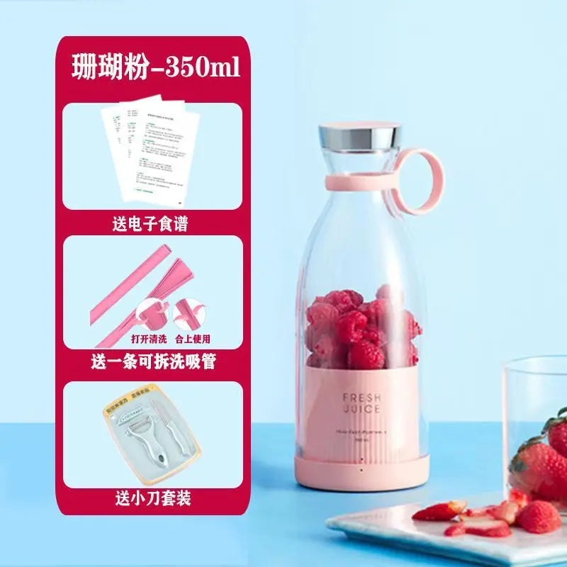 Portable Wireless Electric Juicer Cup 350ml USB Rechargeable