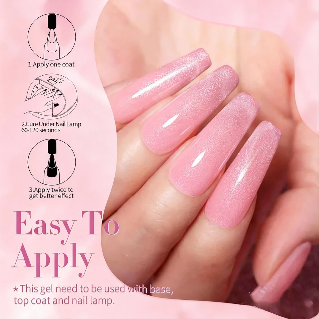 YURHERSU Soak-Off UV LED Gel Nail Polish – Long Lasting 10ml Gel Nail Polish Oasis Select