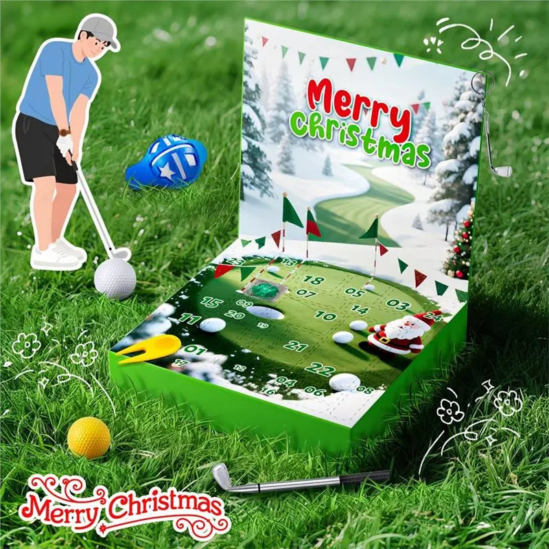 ~WISH Golf Sports Accessories And Decorations Christmas Countdown Gift- Advent Calendar 2025 For Adult Men Boy Golf Set Oasis Select