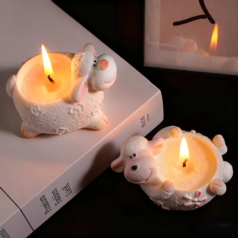 Lamb Candle Mold Cartoon Silicone Candle Mold Cartoon Plaster Mold Decorative For Gift Diy Craft Candle Making Oasis Select