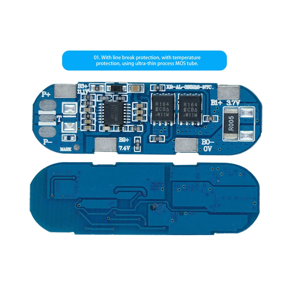 BMS 3S 8A 11.1V Same Port 18650 Li-ion Battery Charging Protection Board Battery Balancer PCB BMS Power Bank Charge Module Oasis Select Default Title