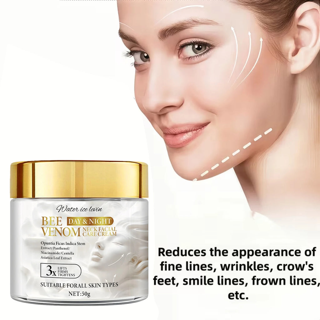 Bee Venom Neck & Face Firming Cream – Collagen & Hyaluronic Acid Facial Firming Cream Oasis Select