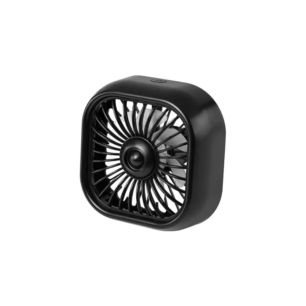 Mini USB Car Vent Fan – 3-Speed Quiet Cooler with LED Light