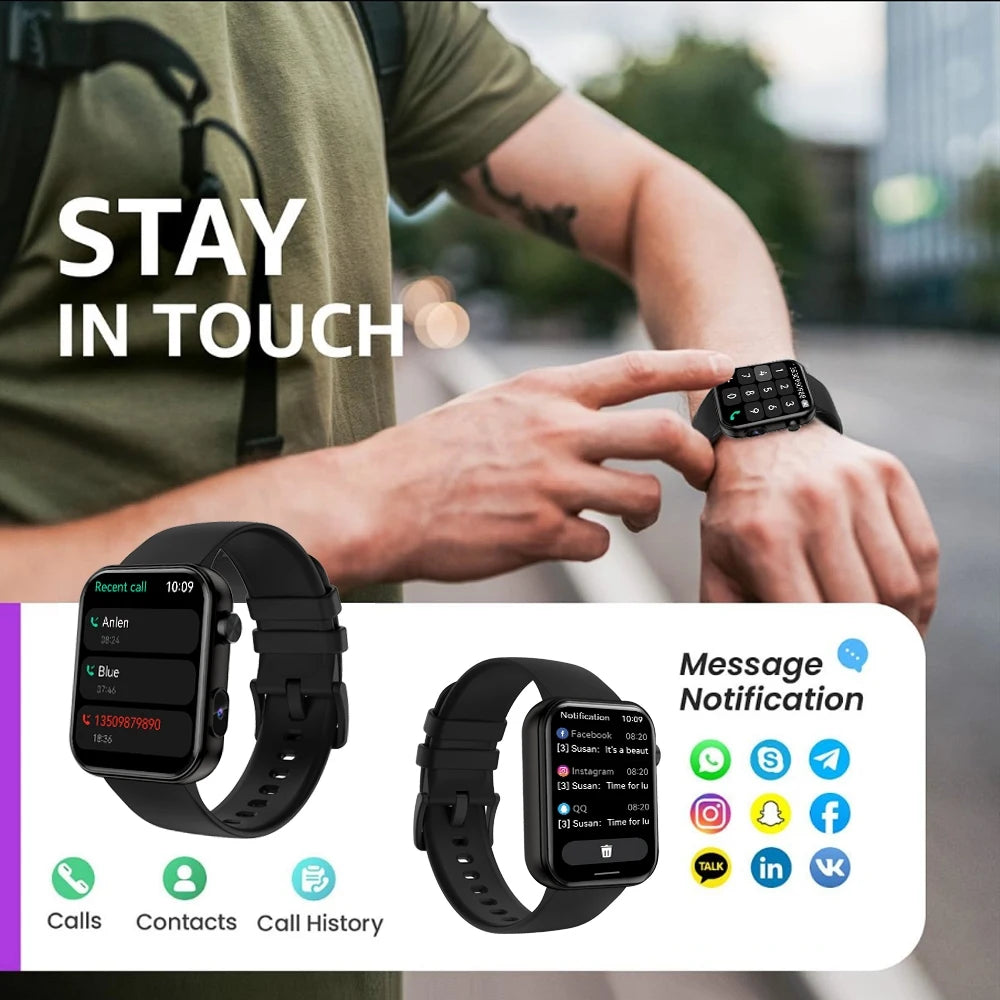 Jooeniok P51 Smartwatch – Camera, BT Calling & Fitness Tracker