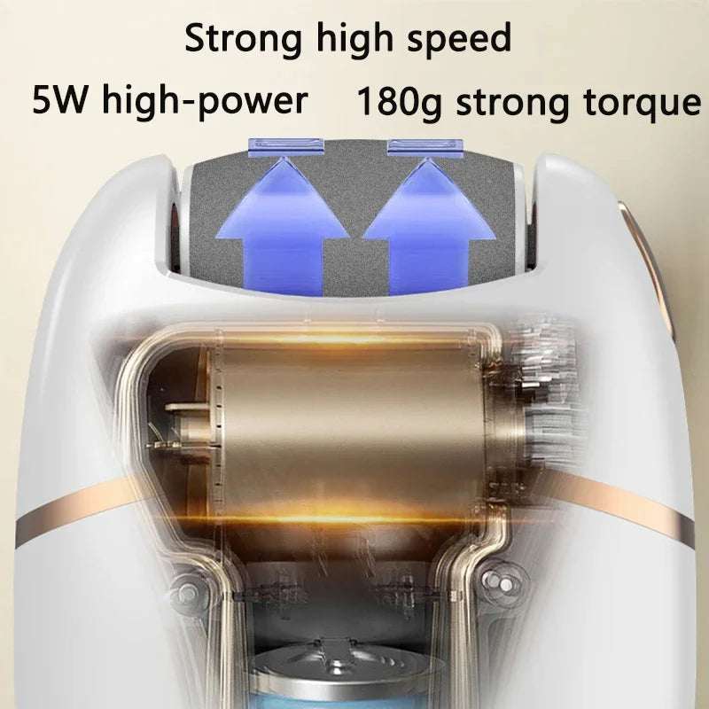 1 PC Electric Foot Grinder, Rechargeable Thick Leather Polishing Foot Grinder, and 2 Different Thickness Grinding Heads Oasis Select
