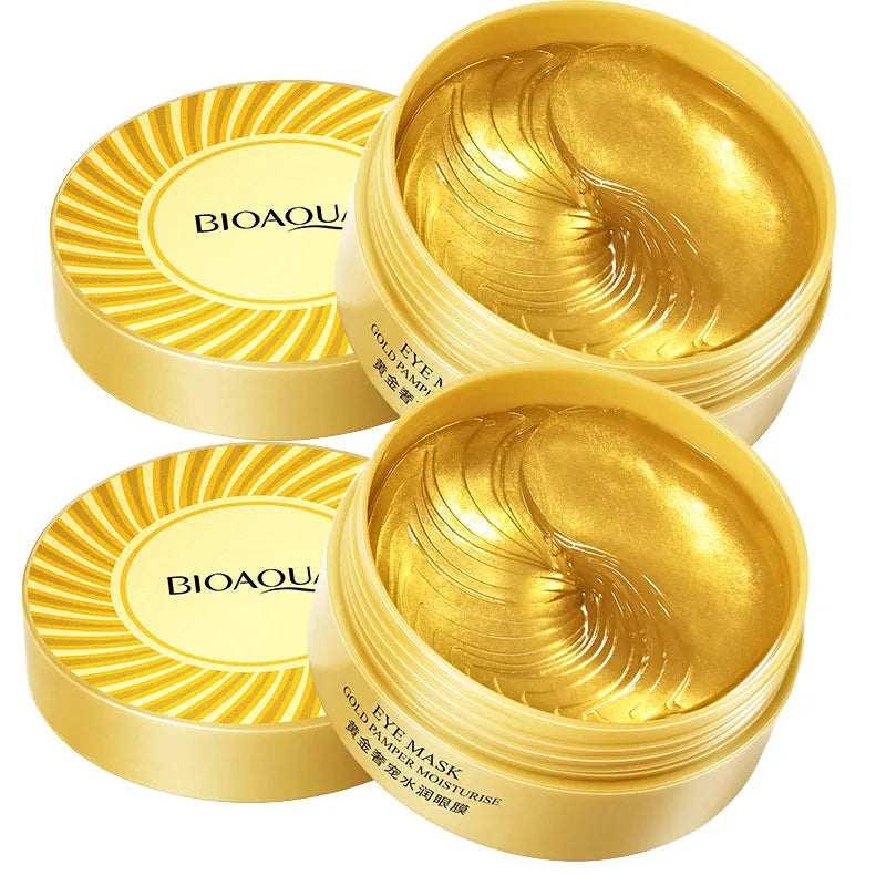 BIOAQUA 60pc Collagen Eye Mask – Dark Circles & Firming Patches Collagen Eye Mask Oasis Select Gold Collagen 2pcs