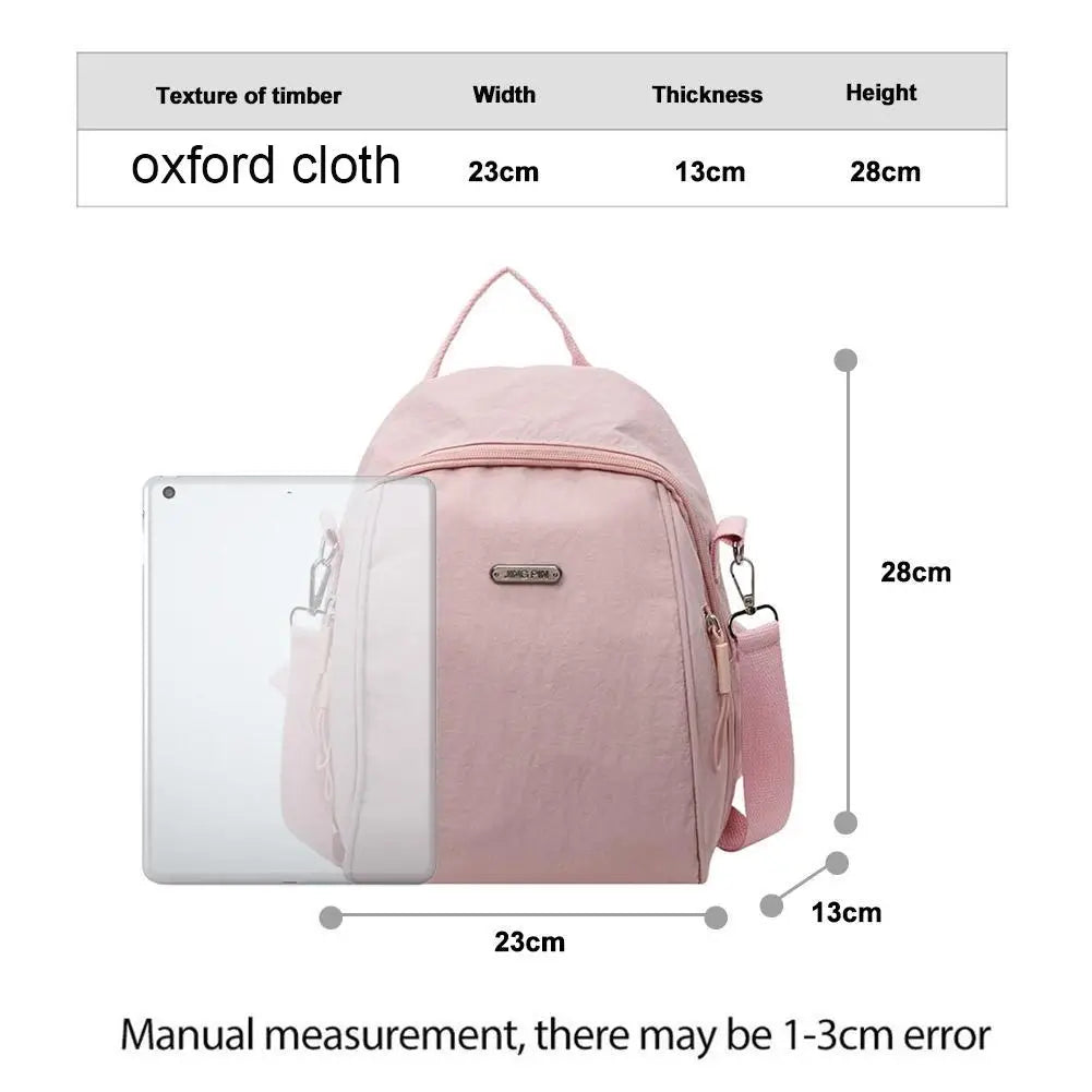 Women's Waterproof Oxford Backpack & Crossbody Shoulder Bag