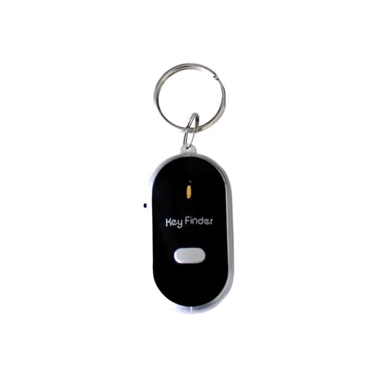 Whistle Key Finder Keychain – LED Flash & Beep Anti-Lost Key Finder Keychain Oasis Select Black