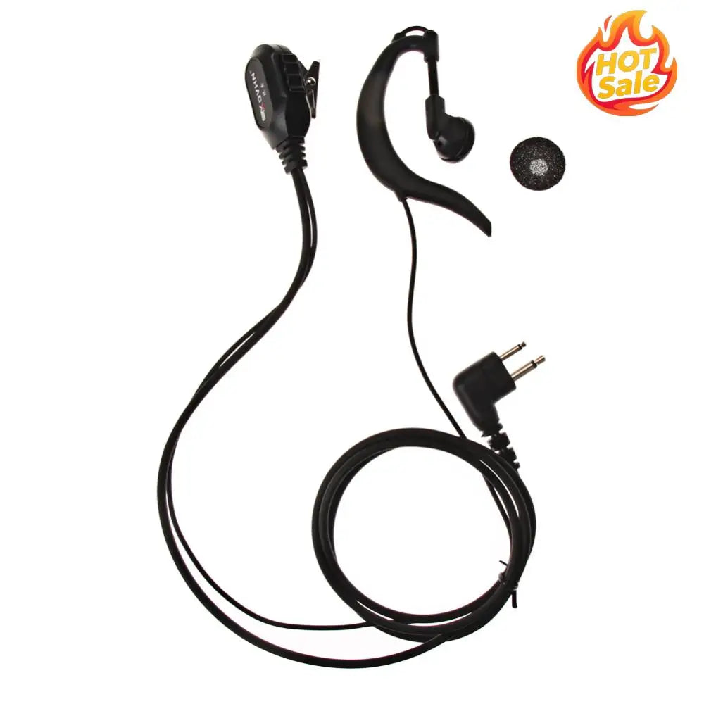 2 Pin Earpiece Headset Comfortable Earpiece Headset PTT MIC Accessories for Motorola GP88/300/2000 CT150 P040 Radio Oasis Select
