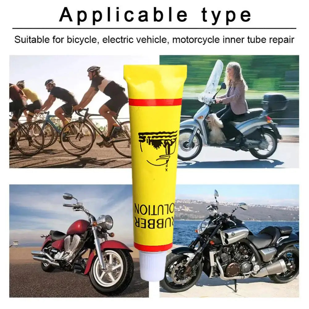 1-8pcs Car Motorcycle Bicycle Tire Repairing Glue Inner Tube Puncture Repair Glue Agent Emergency Portable Tyre Vulcanized Glue Oasis Select