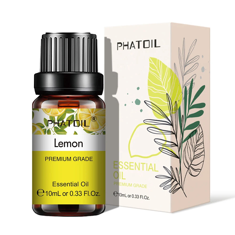 PHATOIL 10ml Pure Natural Essential Oils for Diffuser & Aromatherapy