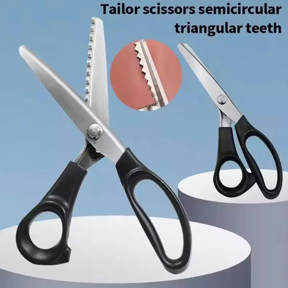 Pinking Shears – Zigzag Serrated Stainless Steel Fabric Scissors