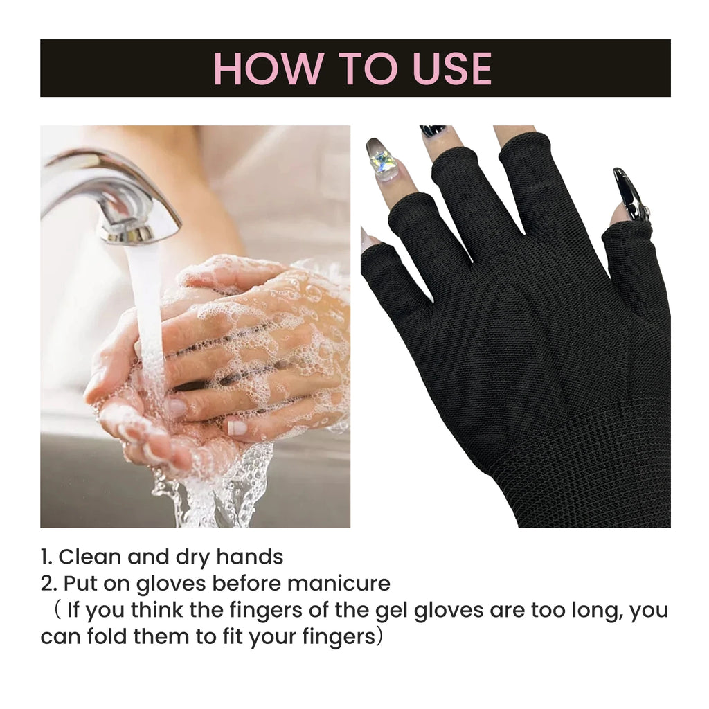 UV Protection Gloves for Nail Art – Anti-Tanning UV Lamp