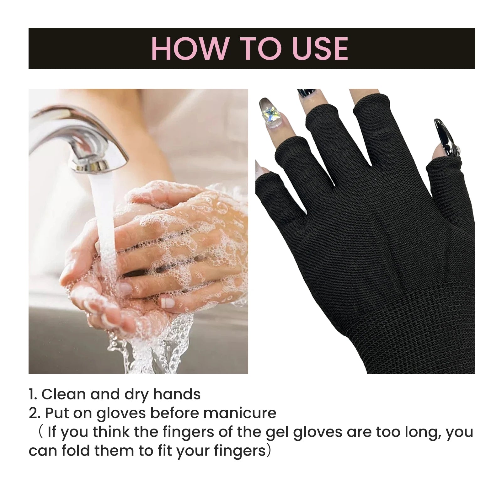 UV Protection Gloves for Nail Art – Anti-Tanning UV Lamp