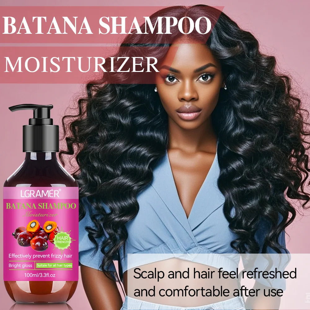 Batana Shampoo Controls Oil Removes Dandruff Relieves Itching Softens and Nourishes and Strengthens Hair Quality for Men Women Oasis Select