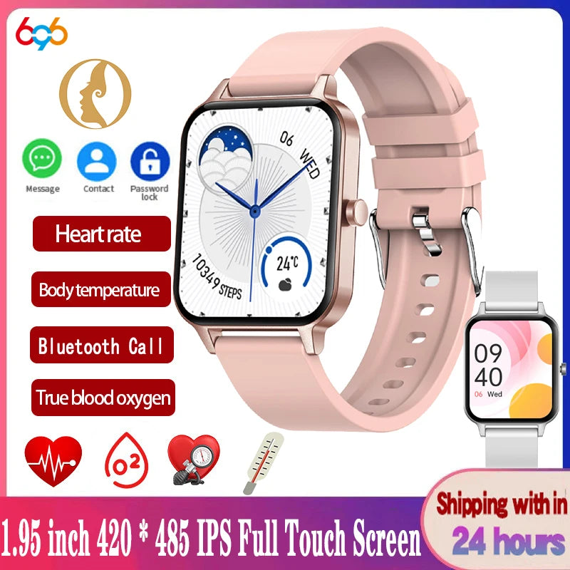 128M Local Music Smart Watch Blue Tooth Call 1.95” HD Full Touch Screen Smartwatch Weather Information Reminder Sports Bracelet Oasis Select