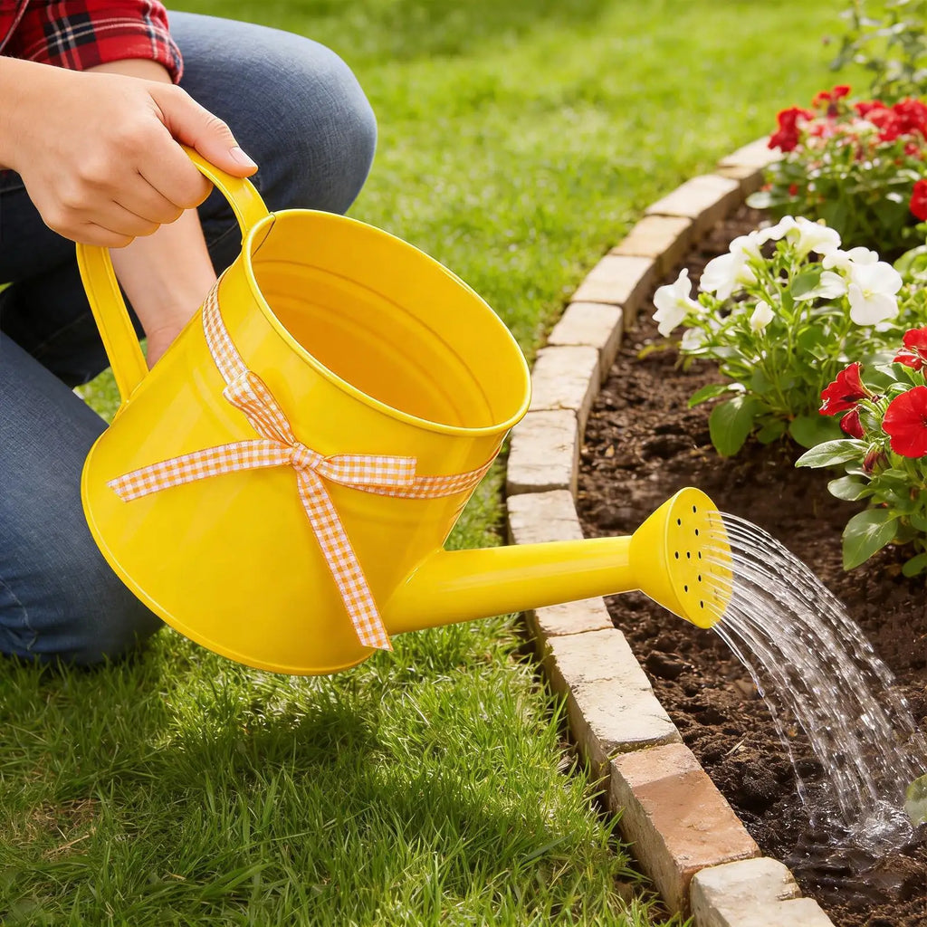1PC Metal Watering Can Garden Flower Kettle Mini Small Water Spraying Pot Sprinkle With Large Capacity Plants Sprinkler Oasis Select