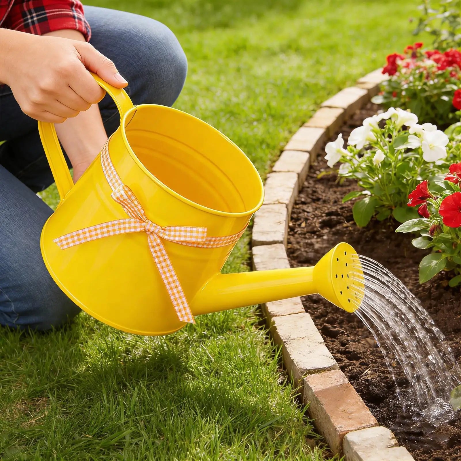 1PC Metal Watering Can Garden Flower Kettle Mini Small Water Spraying Pot Sprinkle With Large Capacity Plants Sprinkler Oasis Select