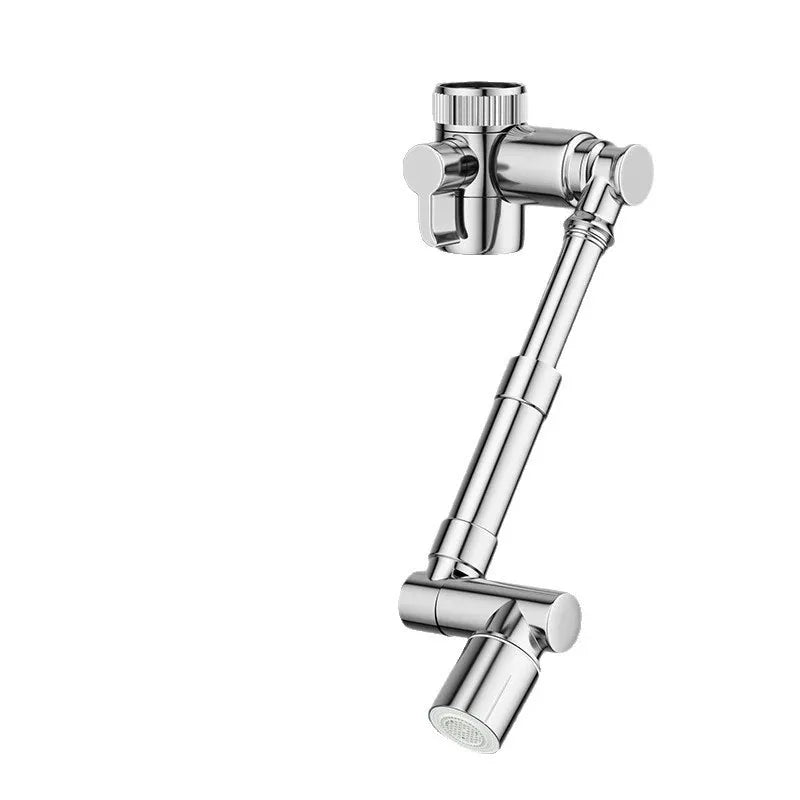New Retractable Universal 1440°Swivel Robotic Arm Swivel Extension Faucet Aerator Kitchen Sink Faucet Extender 2 Water Flow Mode Oasis Select