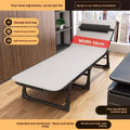 Folding bed single household simple lunch break office adult march outdoor small bed escort recliner sturdy and durable Oasis Select 56-170 Black White