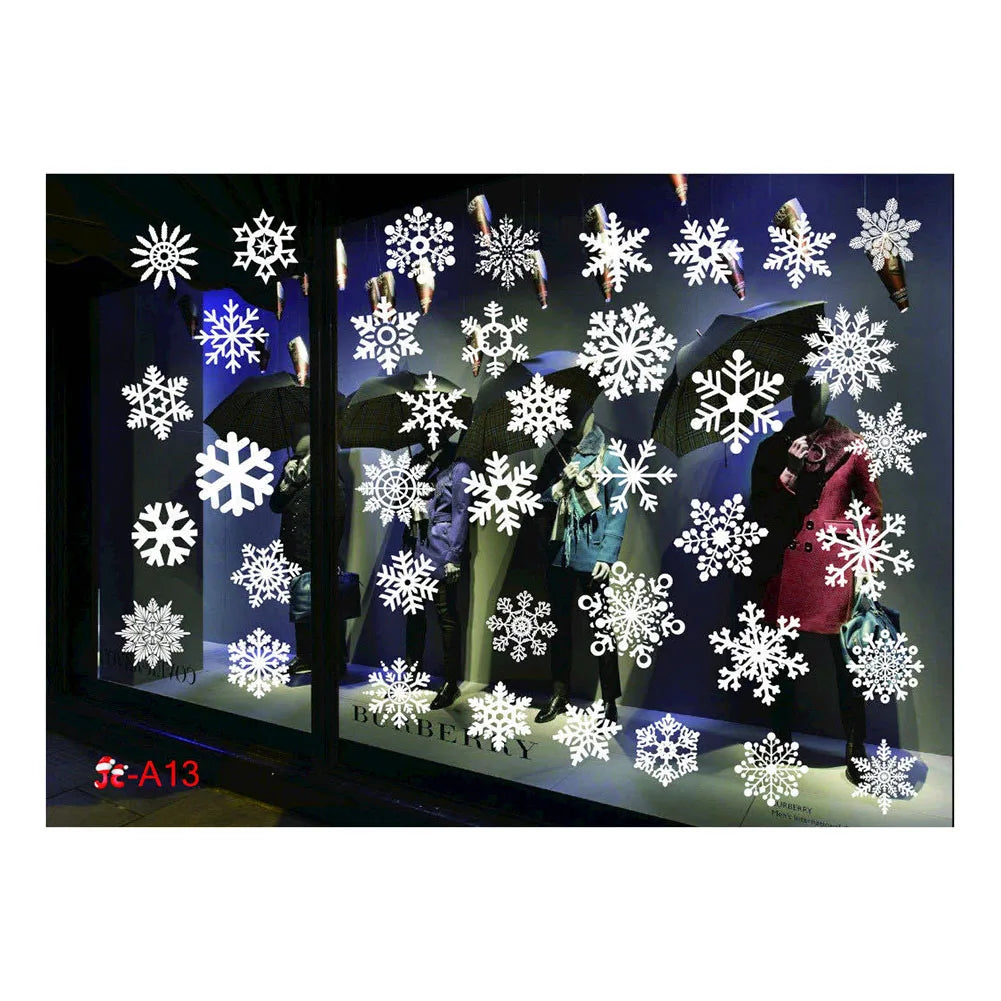 Christmas Window Clings – Snowflake & Reindeer Static Decals Window Clings Oasis Select E