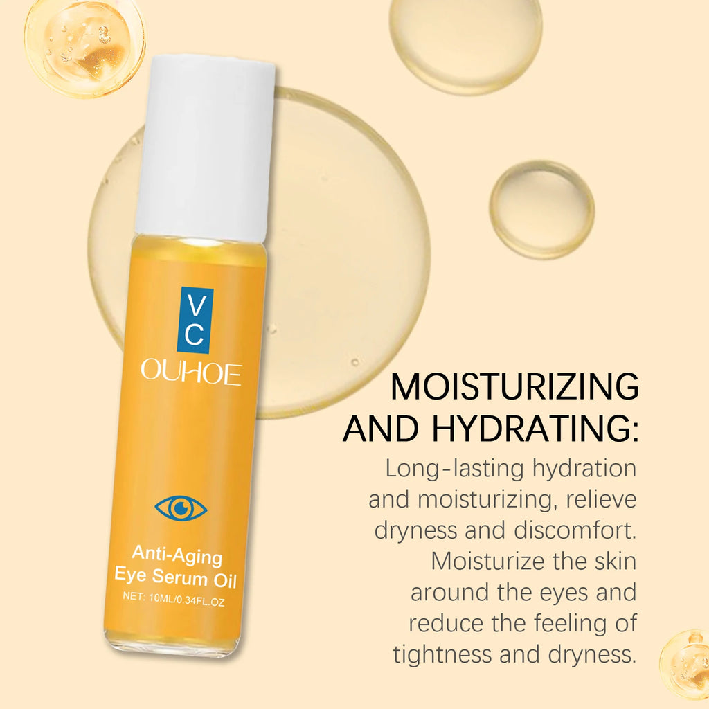 Anti Aging Eye Essence Oil Firming Brightening Reduce Wrinkle Fade Fine Lines Remove Puffiness Hydrating Smooth VC Eye Serum Oil Oasis Select